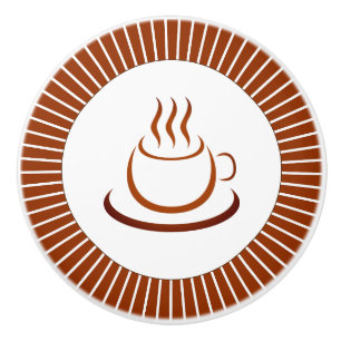 Pomo De Cerámica En Cualquier Momento Es Hora De Café