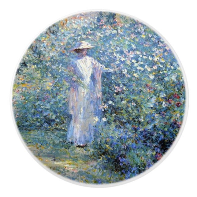 Pomo De Cerámica En el jardín (Anverso)