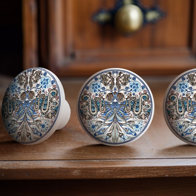 Pomo De Cerámica Encantadores leones y serpientes de Kaleidoscope d (Subido por el creador)