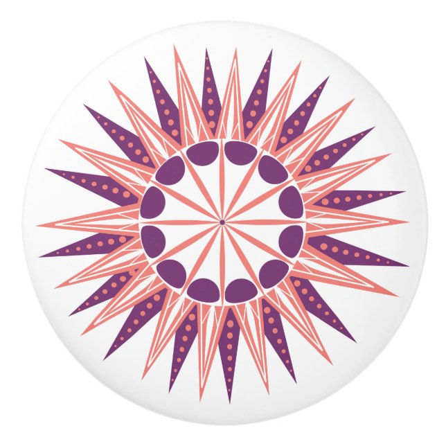 Pomo De Cerámica Erizo de Mar  (Anverso)