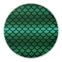 Escamas de Sirena Verdes y Negras Pescado de Fanta