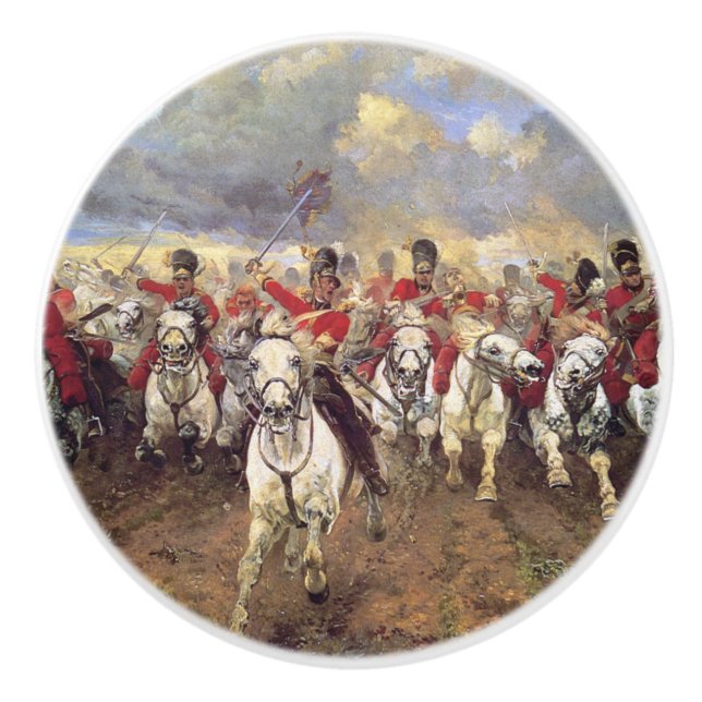 Pomo De Cerámica Escocia Para Siempre (Oficiales De Caballería) (Mi (Anverso)