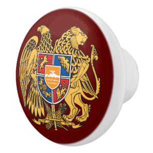 Pomo De Cerámica Escudo de armas de Armenia