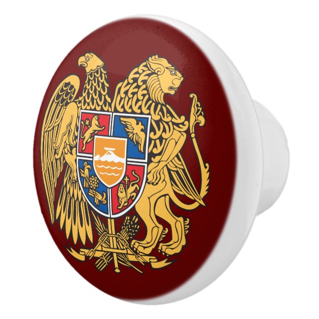 Pomo De Cerámica Escudo de armas de Armenia (Derecha)