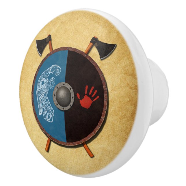 Pomo De Cerámica Escudo de vibración y ejes (Derecha)