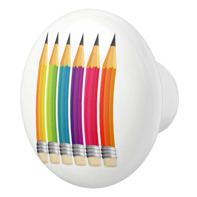 Pomo De Cerámica Escuelas y suministros de oficina Knobs del gabine (Derecha)