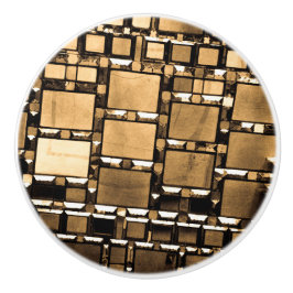 Pomo De Cerámica Espejos de Sepia