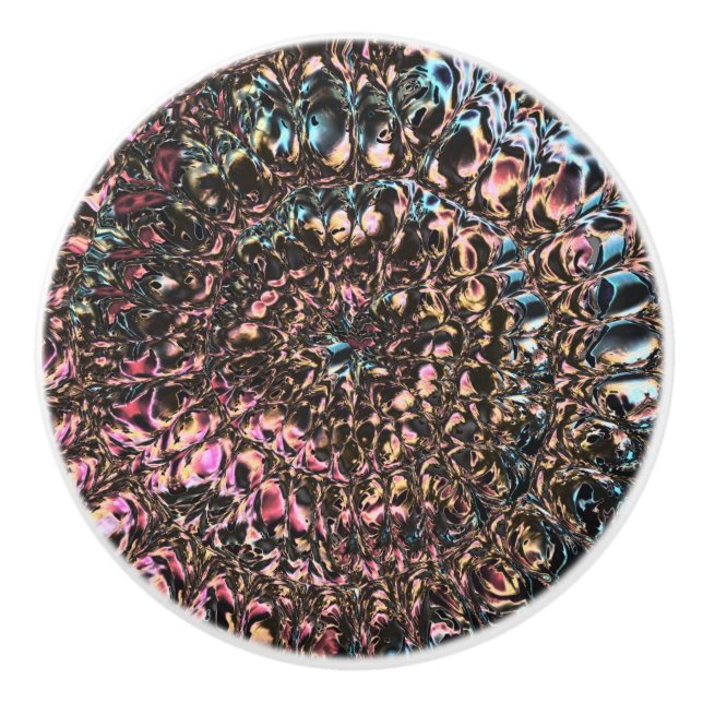 Pomo De Cerámica Espiral Gemstone (Anverso)