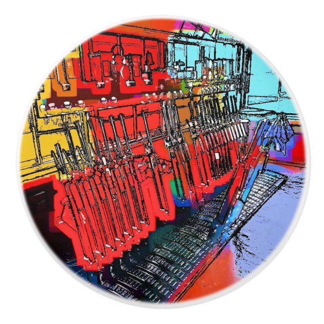 POMO DE CERÁMICA ESTACIONES DE TREN (Anverso)