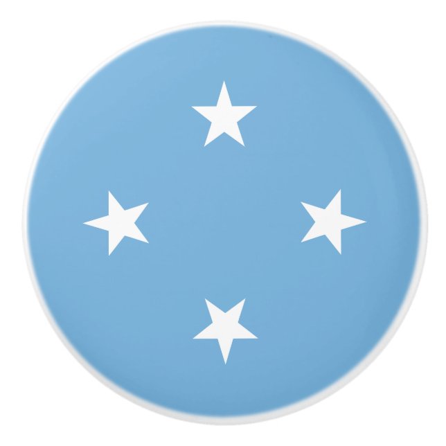 Pomo De Cerámica Estados Federados de Micronesia Bandera (Anverso)