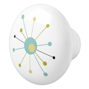 Pomo De Cerámica Estallido de la era atómica a mediados del siglo m