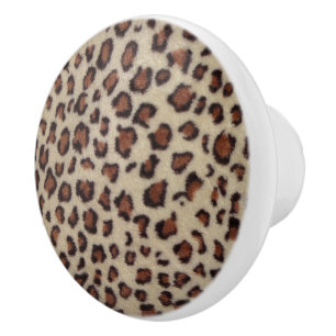 Pomo De Cerámica Estampado leopardo