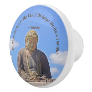 Pomo De Cerámica ESTATUA DE BUDDHA Y COTIZAR EL PORTÓN Cerámico