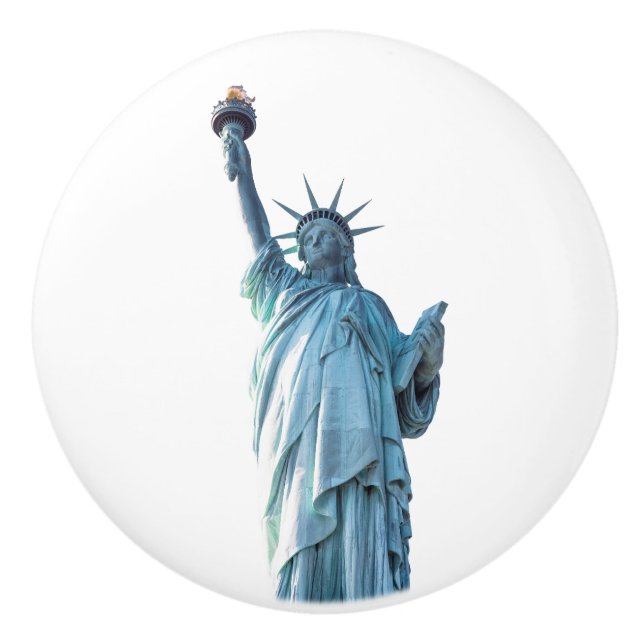 Pomo De Cerámica Estatua de la libertad (Anverso)