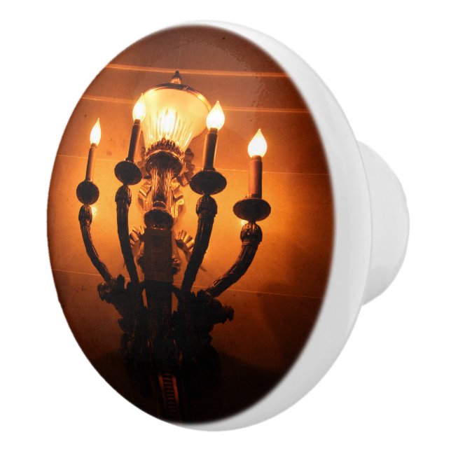 Pomo De Cerámica Estética de antigüedades de Wall Sconce (Derecha)
