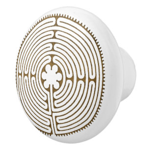 Pomo De Cerámica Estilo antiguo de Chartres Labyrinth + sus ideas