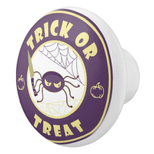 Pomo De Cerámica Estilo de araña halloween Starbucks