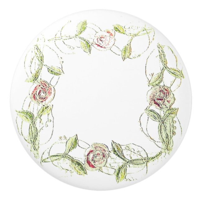 POMO DE CERÁMICA ESTILO DE DISEÑO DE ARTE DE PUERTA CERAMIC PULL (Anverso)