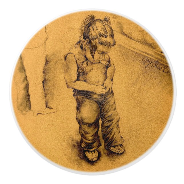 Pomo De Cerámica Estoy perdido en Le Tianguie, México (Anverso)