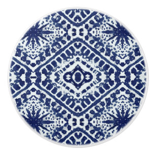 Pomo De Cerámica Estrella azul rusa blanca de la marina de playa Sh