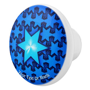 Pomo De Cerámica Estrella central