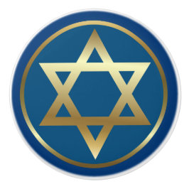 Pomo De Cerámica Estrella de David Ceramic Knob