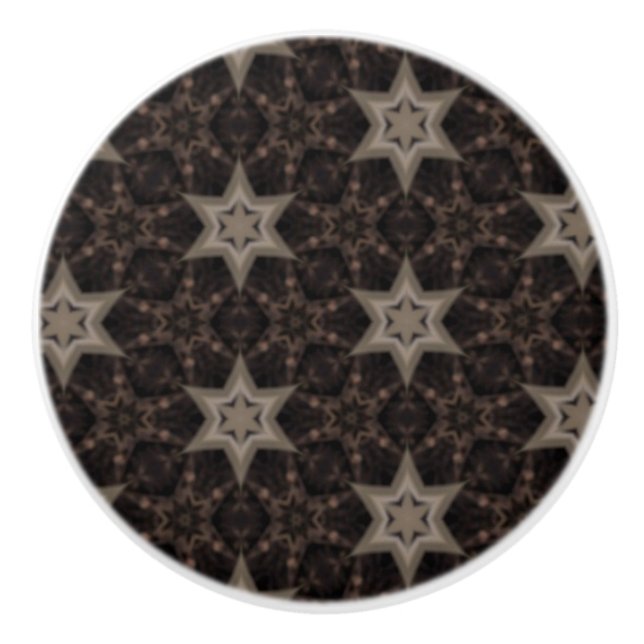 Pomo De Cerámica Estrellas (Anverso)