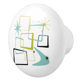 Pomo De Cerámica Estrellas atómicas divertidas Boomerang sobresale 