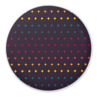 Pomo De Cerámica Estrellas geométricas Patrón de Punk cibernético R
