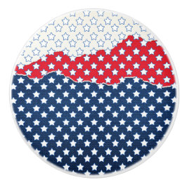 Pomo De Cerámica Estrellas rojas, blancas y azules (Estados Unidos)