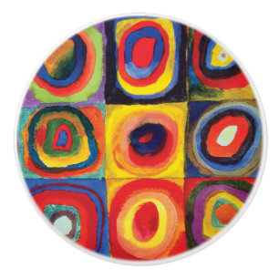 Pomo De Cerámica Estudio de color de Wassily Kandinsky