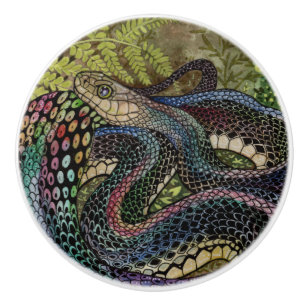 Pomo De Cerámica Estudio de la serpiente jardinera más allá de la p