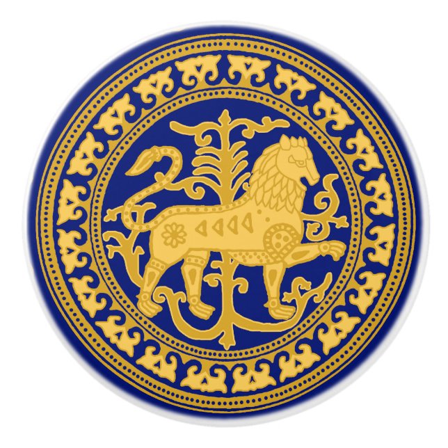 Pomo De Cerámica Esztergom Leon Ceramic Knob (Anverso)