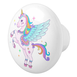 Pomo De Cerámica Extracción cerámica de Unicorn