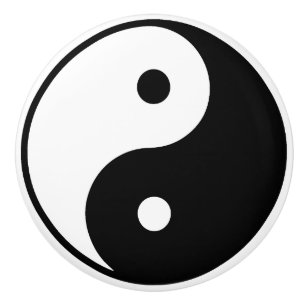 Pomo De Cerámica Extracción de cajón de cerámica Yin Yang