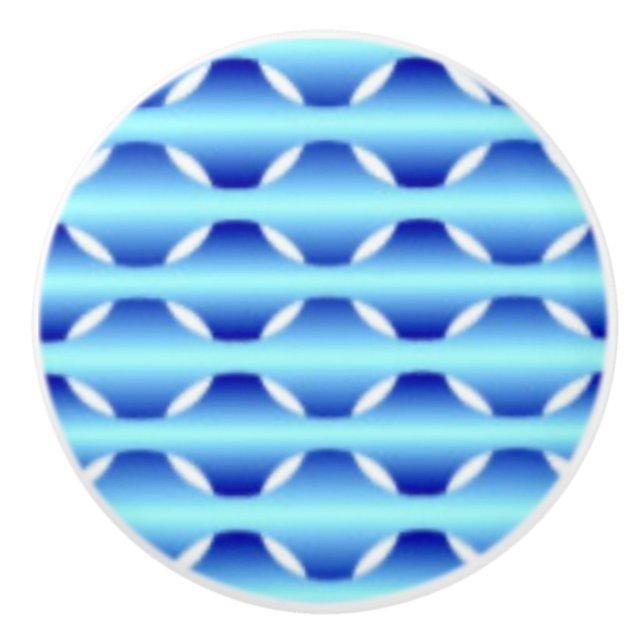 Pomo De Cerámica Extracción de cerámica de arte azul (Anverso)