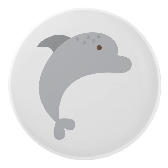 Pomo De Cerámica Extracción de cerámica de delfín cutáneo (Anverso)