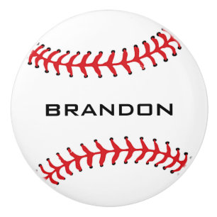 Pomo De Cerámica Extracción de cerámica de diseño de béisbol