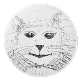 Pomo De Cerámica Extracción de cerámica de gato suave