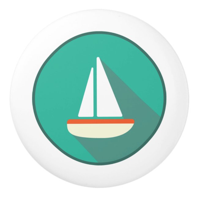 Pomo De Cerámica Extracción de cerámica, diseño de vida costero, ba (Anverso)