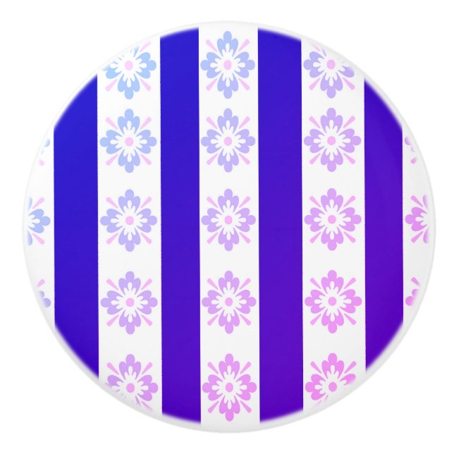 Pomo De Cerámica Extracción de cerámica púrpura Art Deco (Anverso)