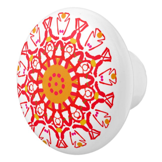 Pomo De Cerámica Extracción de cerámica retro y suave (Derecha)