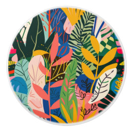 Pomo De Cerámica Extracción tropical de cerámica de bosque tropical