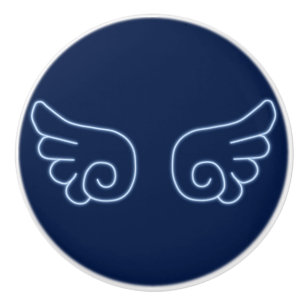 Pomo De Cerámica Falln Chibi Angel Wings