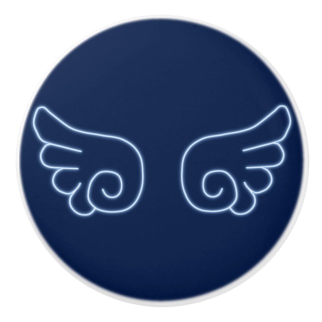Pomo De Cerámica Falln Chibi Angel Wings (Anverso)