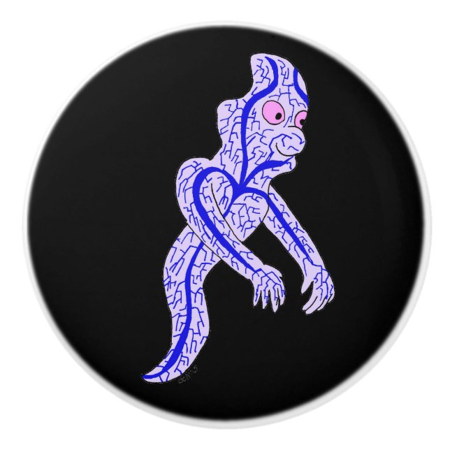 Pomo De Cerámica Fantasma circular (Anverso)