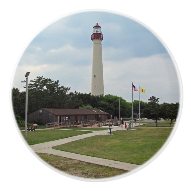 Pomo De Cerámica Faro de Cape May (Anverso)