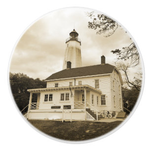 Pomo De Cerámica Faro Sandy Hook