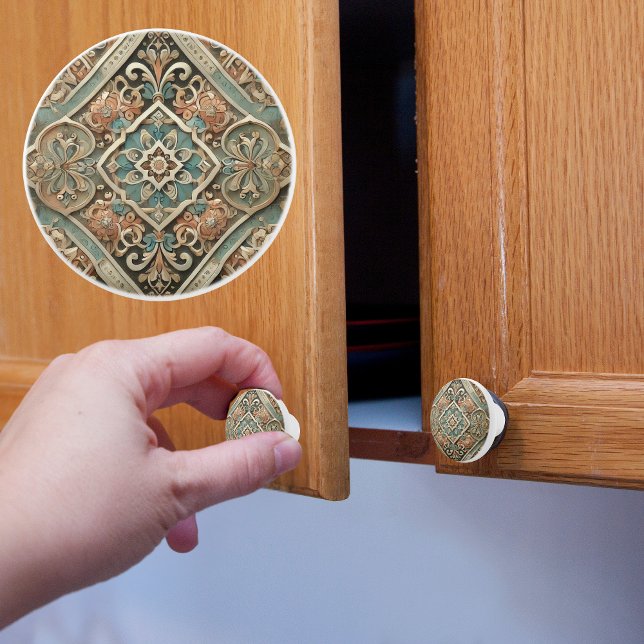 Pomo De Cerámica Faux Tile (Subido por el creador)