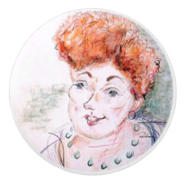 Pomo De Cerámica Feliz